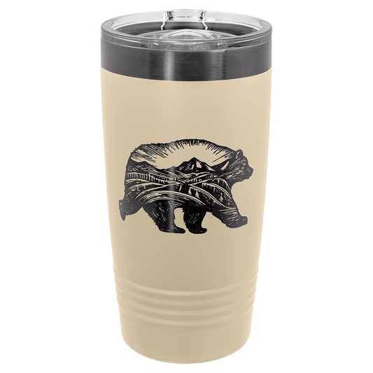 20 oz. Tumbler with Black Ion Plated w/Slider lid