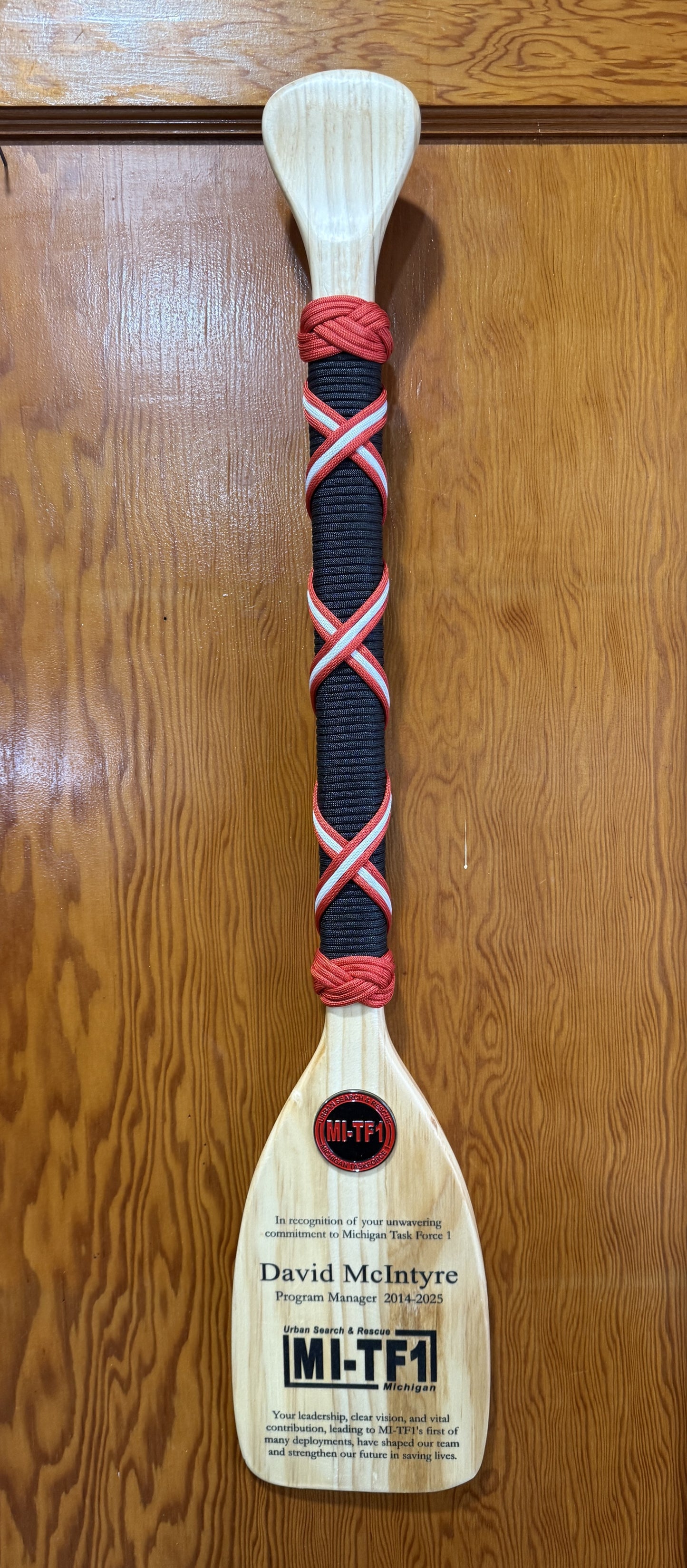 Service Paddle: In Recognition of